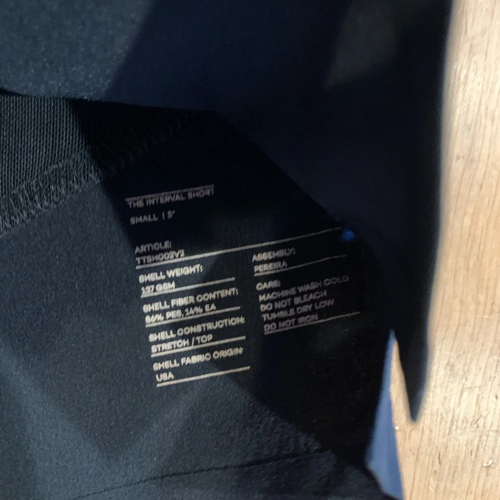 Ten Thousand Men 5 In Interval UnLiner Active Shorts Workout Black Small - Picture 4 of 5
